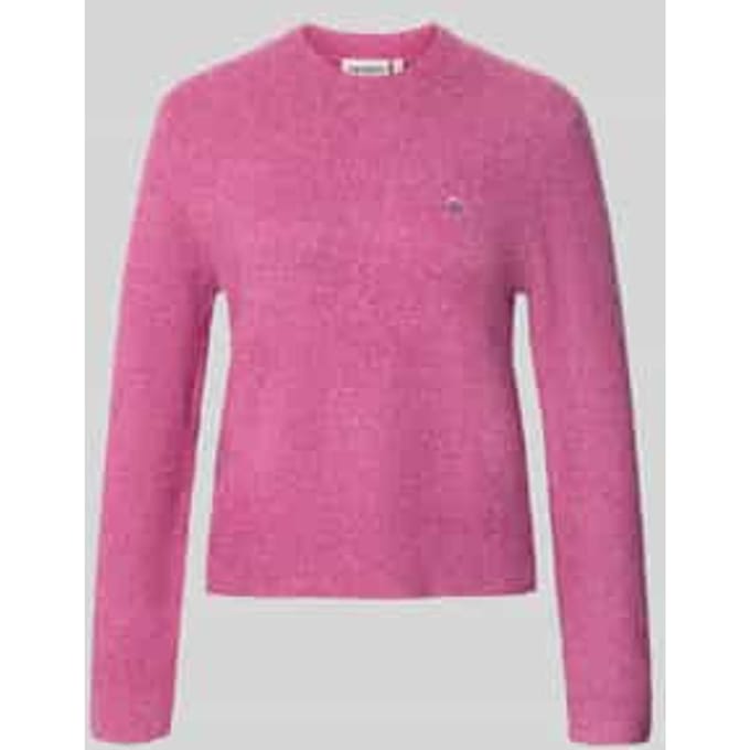 Gebreide pullover met labeldetail model 'Curtis'