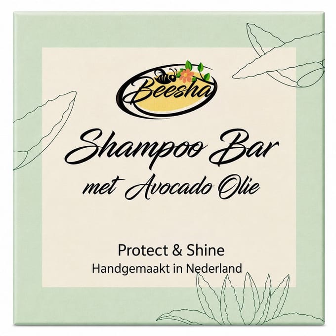 Beesha - Shampoo Bar Protect & Shine - Vegan - Sulfaatvrij - Parabeenvrij - CG Proof