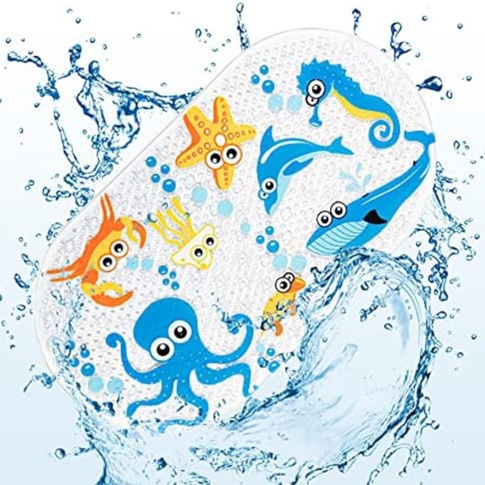Antislipmat Bad Kinderen - Antislipmat Douche - Antislip Dadmat voor in Bad - Badmat Kind