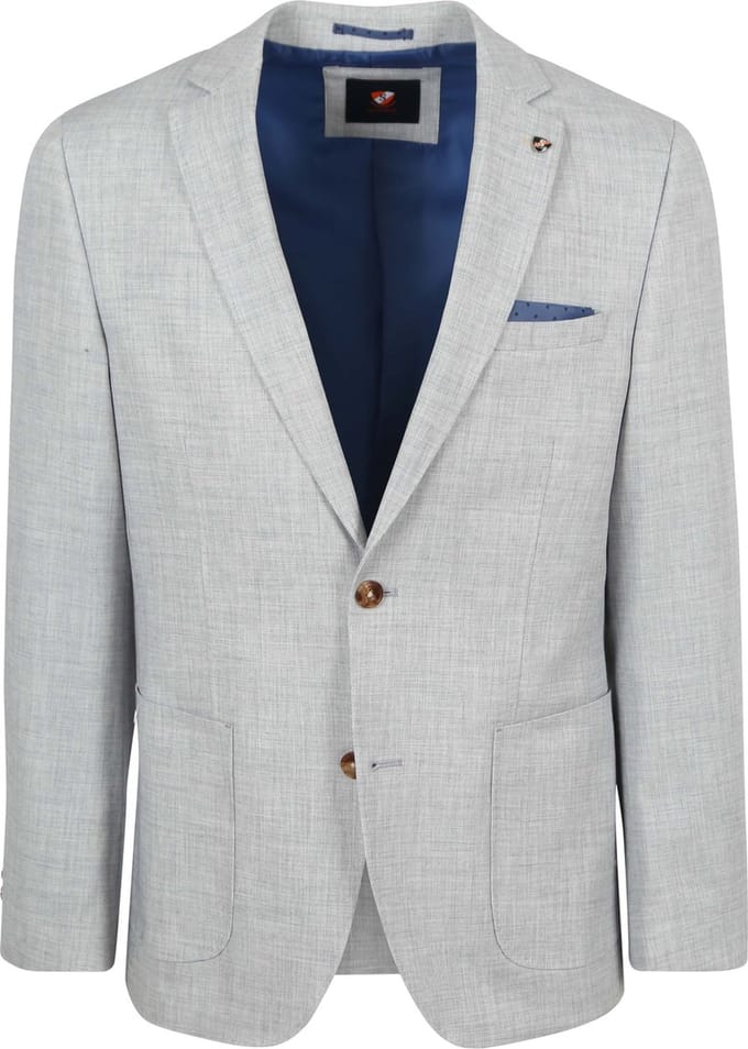 Suitable Colbert Leek Lichtgrijs - Maat 46 - Heren blazer