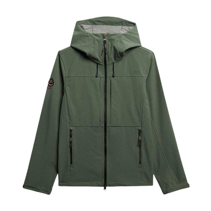 Superdry - Gewatteerde Softshell Trekker Jas Met Capuchon - Heren
