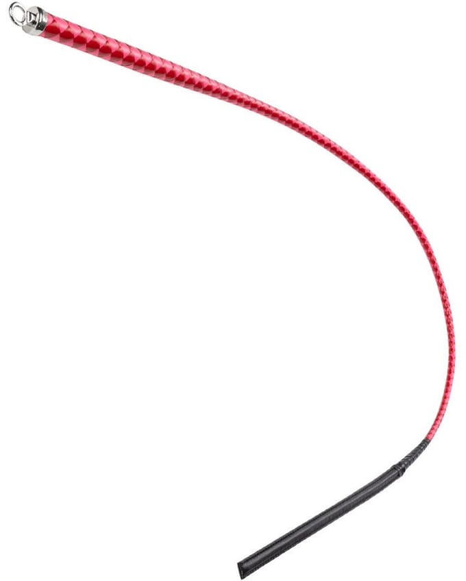 RISE - BDSM Zweep - Feather Slim Single Tail - Rood/Roze