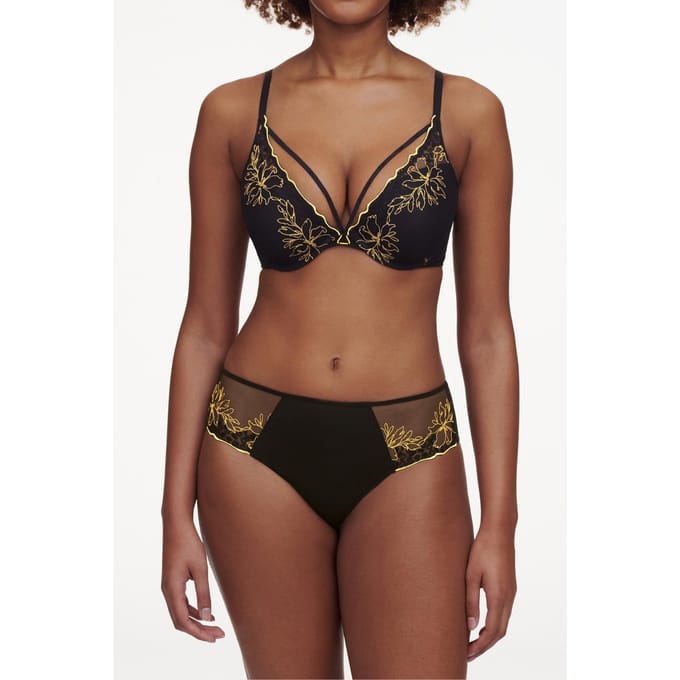 Chantelle Co Bra Tshirt Push Black/yellow Taglia: E70 | Reggiseni Outlet | Donna | Nero