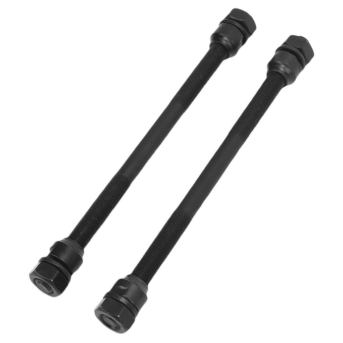 2 Stuks Fietsas IJzer 190mm Lichtgewicht Multi Speed Fietsnaafas voor Mountainbike black