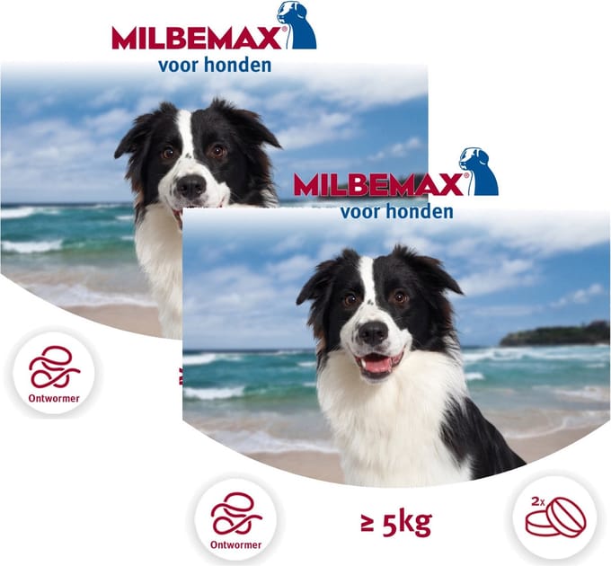 Milbemax Milbemax Hond - Anti wormenmiddel - 2 x 2 tab 10-75kg