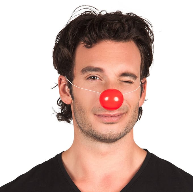 Boland Clowsneus - rood - kunststof - carnaval - verkleden - clown