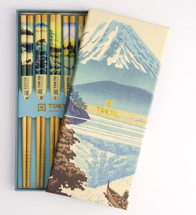 Tokyo Design Studio - Eetstokjes Geschenkset Fuji - 5 Paar - Japans Design