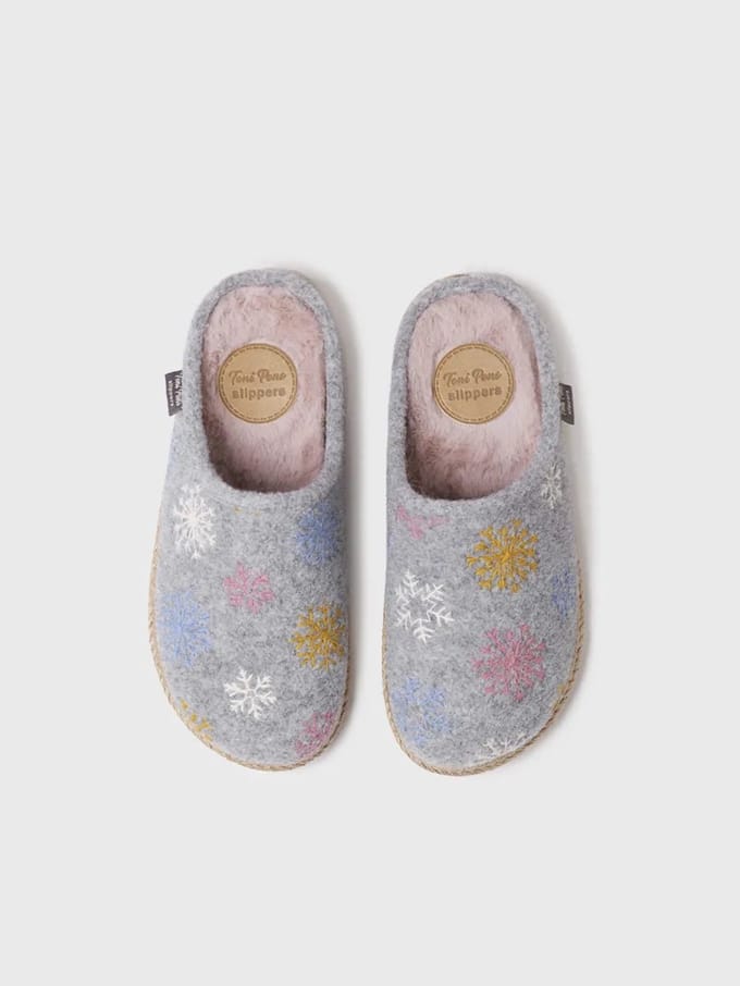 Damesslippers van vilt | DELI-CP