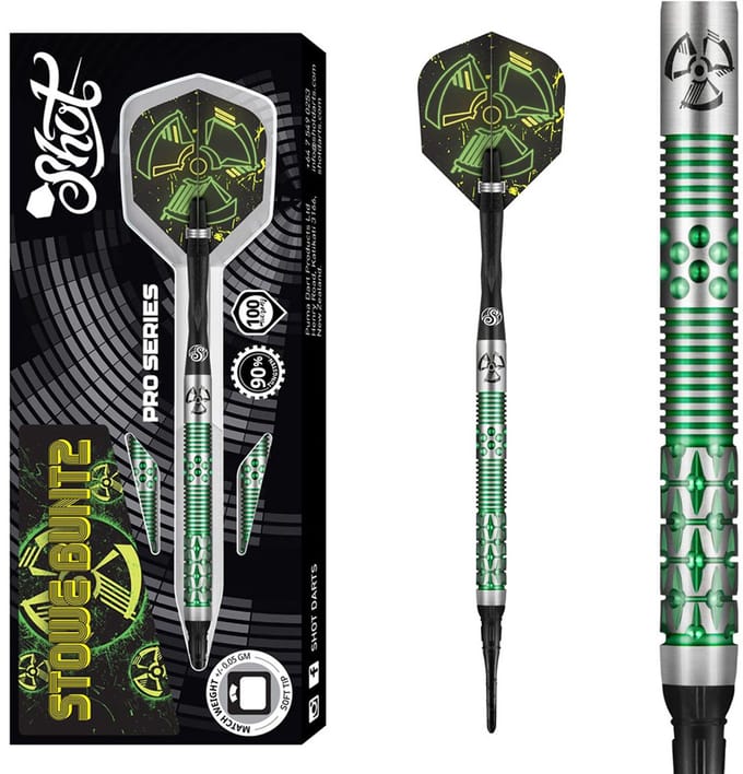 Shot Stowe Buntz 2.0 90% - Soft Tip Darts
