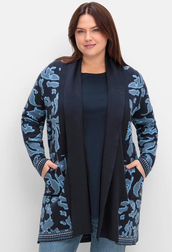 Lang gebreid vest