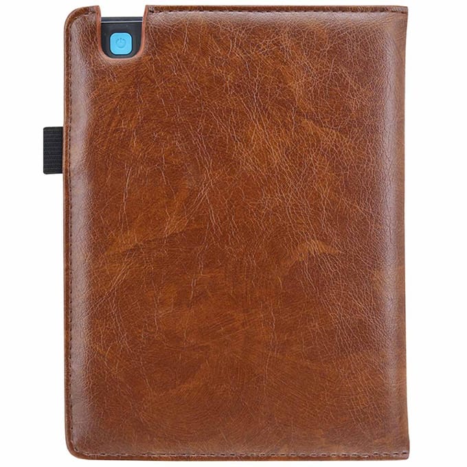 imoshion Luxe Effen Bookcase voor de Kobo Aura H2O Edition 2 - Bruin