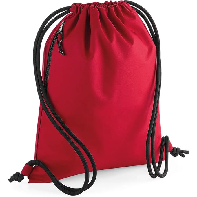 Gymtas 100% gerecycled polyester 40 x 48 cm (Classic Red)