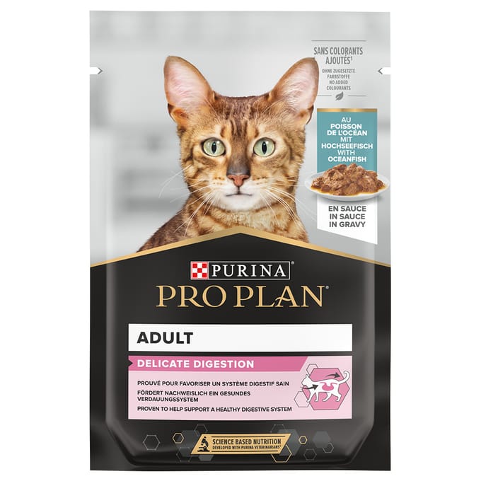 12x85g Delicate Oceaanvis Nutrisavour Pro Plan Kattenvoer