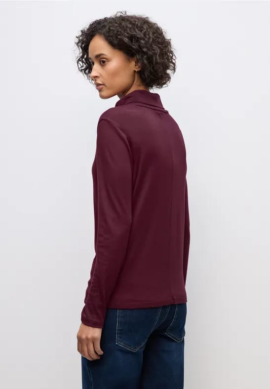 Basic shirt met coltrui