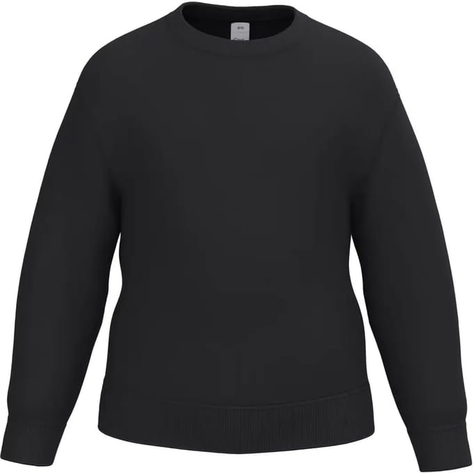 iDeal Basic Brand Kinder sweater met ronde hals IB401 - Ideal Black - 10/12 ans