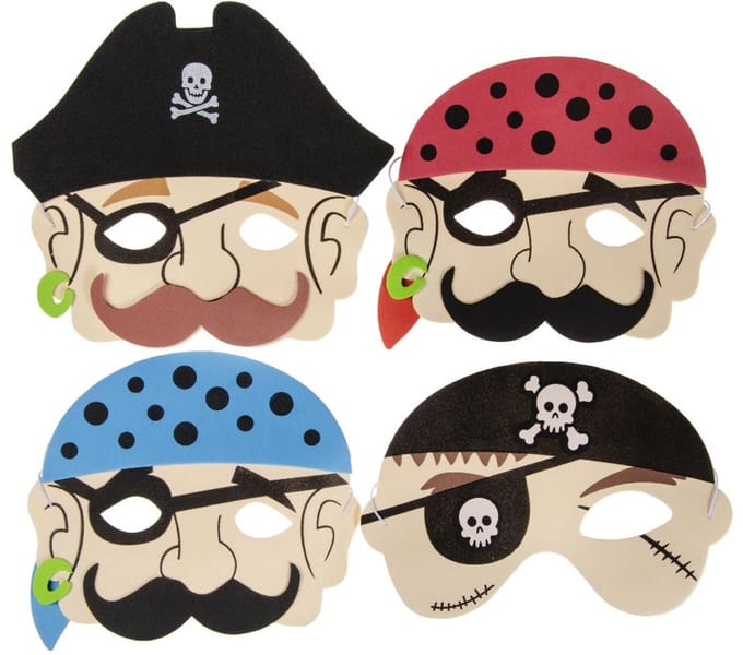 LG-Imports Foam mask pirate (Assorted)