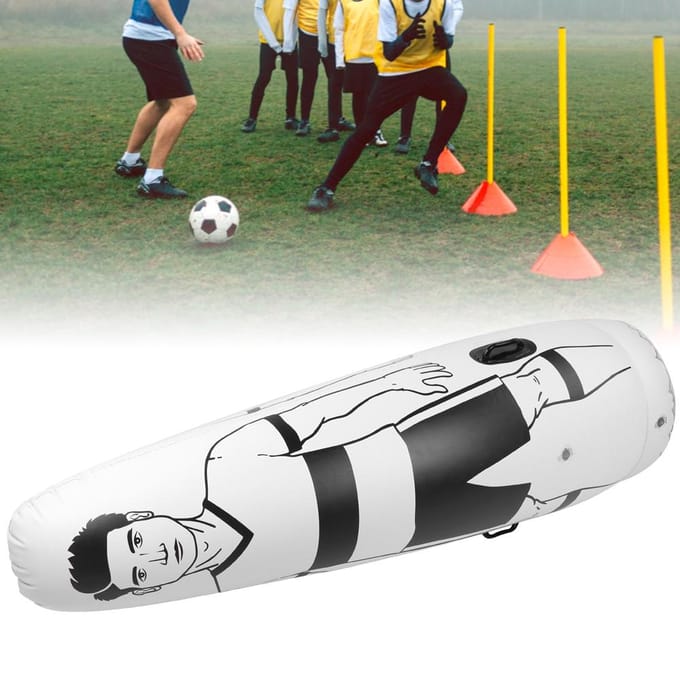 Opblaasbare Voetbaltraining Draagbare Voetbal Schop Verdediger Muur voor Voetbaltraining white