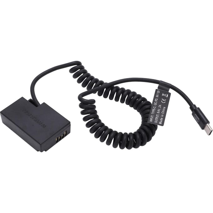 Type C LP‑E17 Volledige Decodering Dummy Batterij DC Koppelaar Voedingsadapter voor RP 760D 750D 800D Camera black