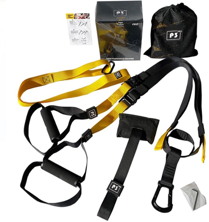 DW4Trading Suspension Trainer Pro3 - Fitness - Workout - Zwart/Geel