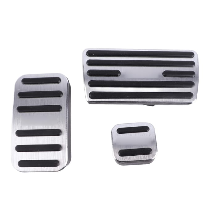3 STUKS Rempedaal Aluminiumlegering Rubber Vervanging voor C?RV CRV 2012?2016 gray