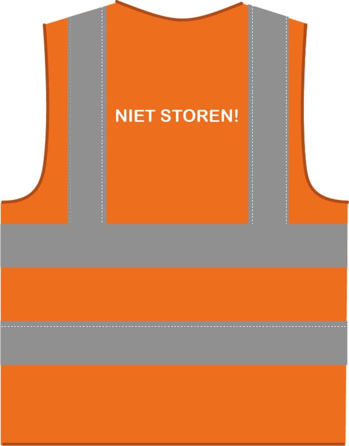 Niet storen hesje RWS oranje