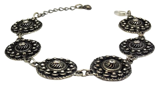 Zeeuws Meisje - Armband 6 platte Zeeuwse knop