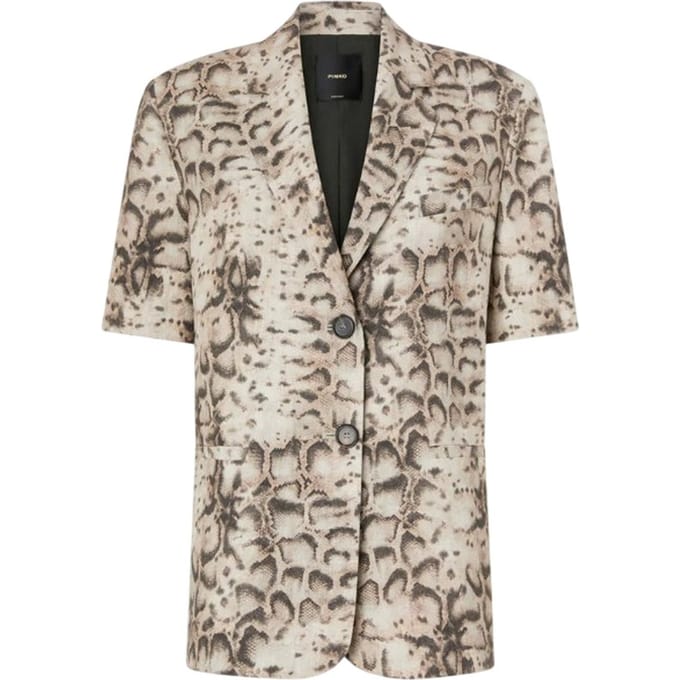 damesjassen Pinko - toastlinnen canvas jasje - beige