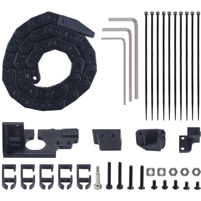 3D Printer Sleepketting Vervanging voor AD 5M 5M Pro 3D Printer Geluidsarme Hoge Temperatuur Bestendige Kabelrups Kit black