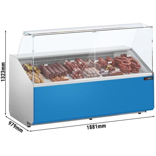 GGM Gastro Kühltheke - 1900mm - Frontblende Hellblau