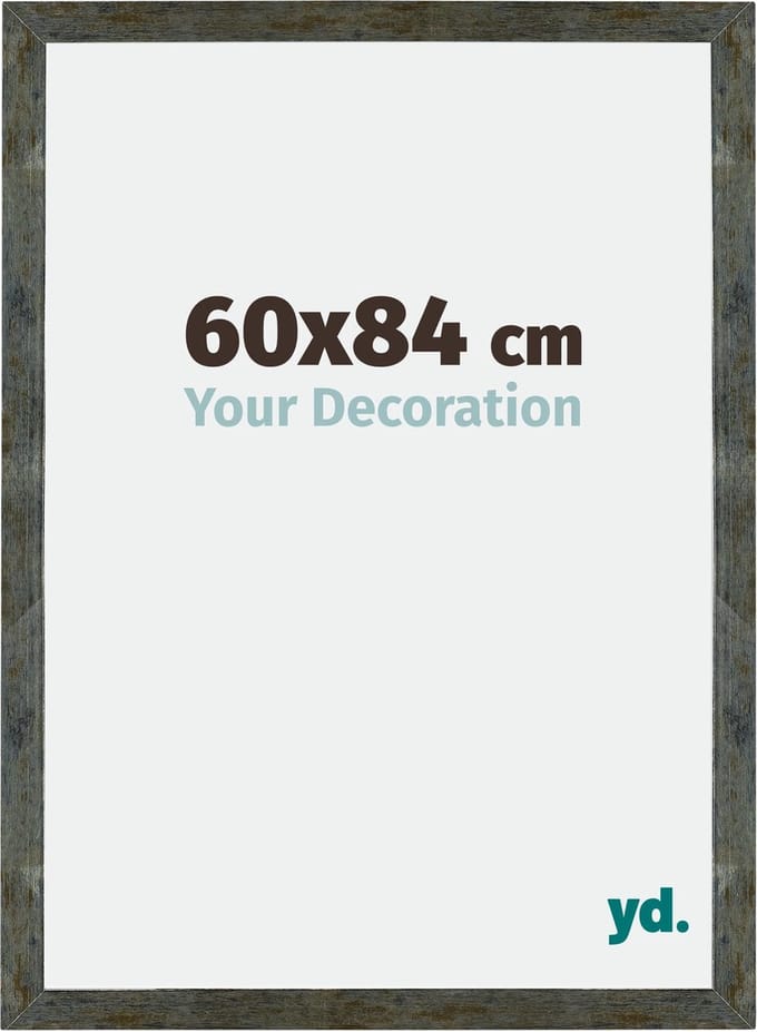 Your Decoration - Fotolijst 60x84 cm - MDF - Blauw Goud Gemeleerd - Mura