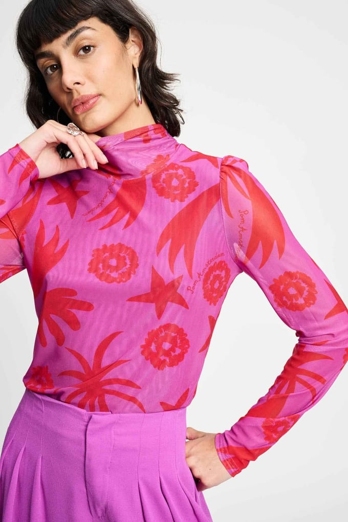 POM Amsterdam Turtleneck - Splashing Fireworks Taglia: 44 | Maglie a manica lunga Outlet | Donna