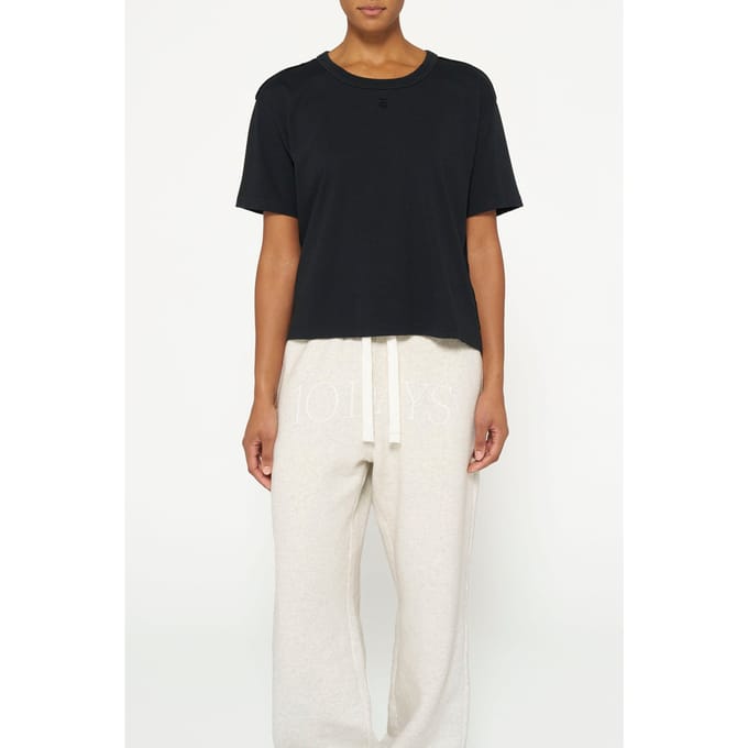 10DAYS The Thick Cotton Tee Black Größe: XXS | Hemden Outlet | Damen | Schwarz
