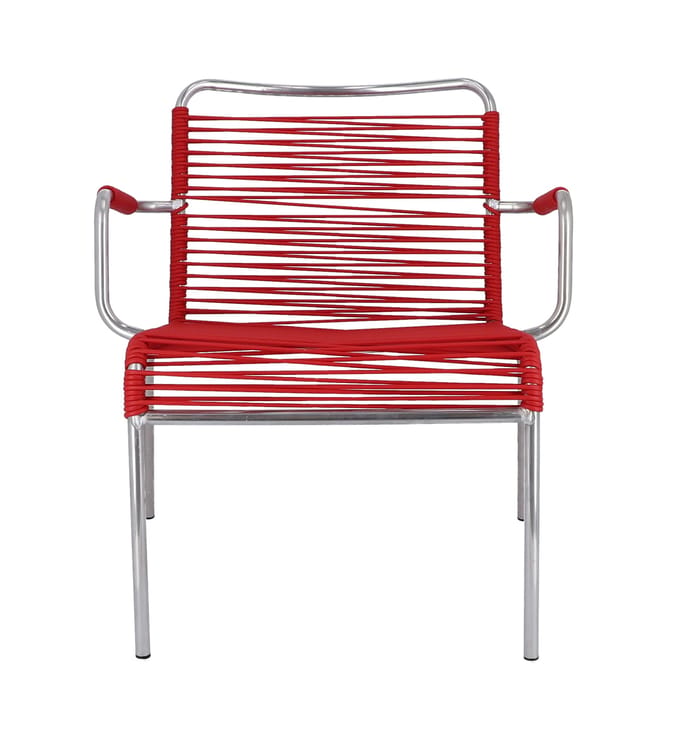 Jan Kurtz Mya Spaghetti loungestoel - rood
