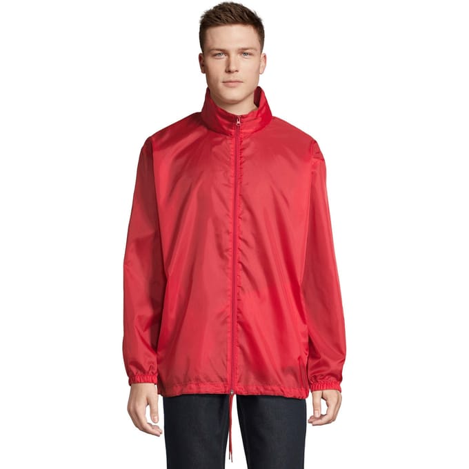 SOLS Unisex windjack met shift voor volwassenen (Rood)