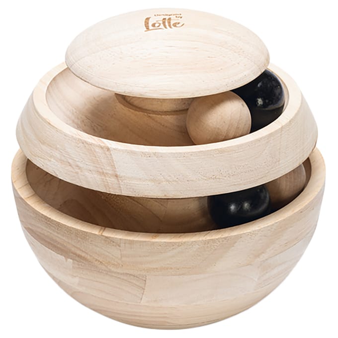 Designed by Lotte Neya - Kattenspeelgoed - Hout - Bruin -16x16x16 cm