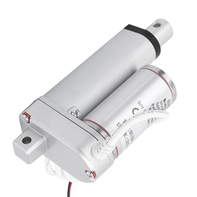 Elektrische Lineaire Actuator Motor Hefsysteem Putter 100 kg Belasting 50 mm Slag 12 mm s DC48V white