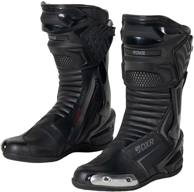 MOTOBLOUZ MotorLaarzen PIVOT Mannen|Synthetisch Zwart 46 CE-gekeurd
