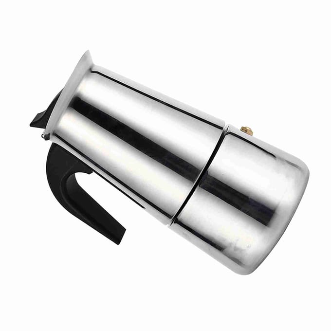 RVS Percolator Moka Pot Koffiezetapparaat Fornuis Thuis Kantoor Gebruik (200ml) gray