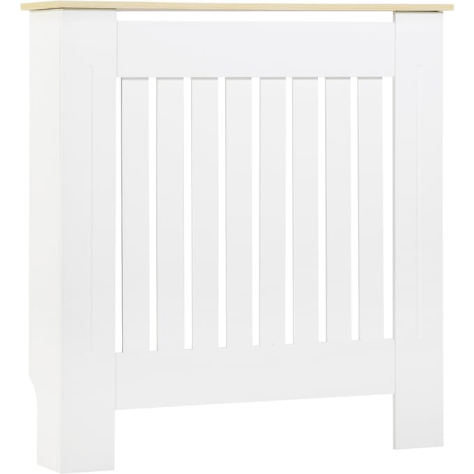 Homcom Radiatorafdekking 78X19X83Cm Modern met anti-kantelmechanisme Wit