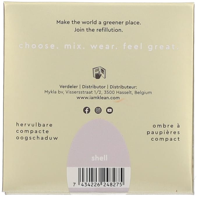 i.am.klean Compacte Minerale OogschaduwMake up - Make up - Oogschaduw - Schelp