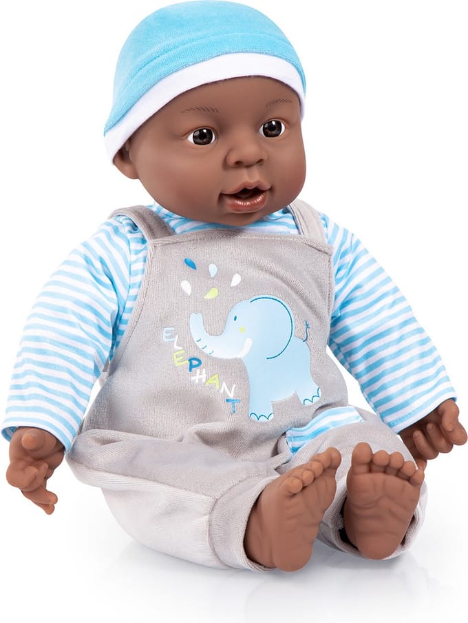 Bayer Design - Babypop Interactive Baby Boy 40 cm in blauw