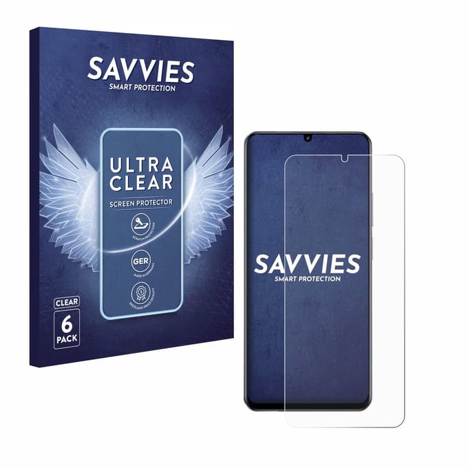 Savvies - Screenprotector voor realme Note 70T - Folie Beschermfolie transparant 6 Stuks