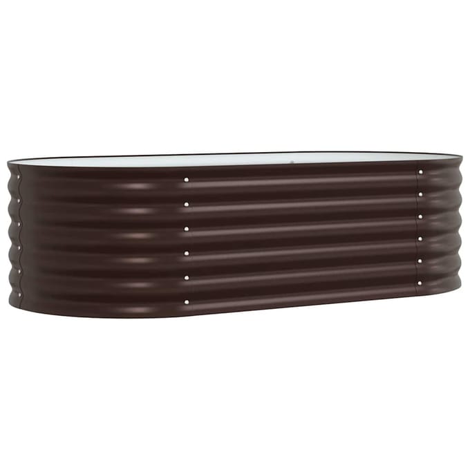 vidaXL - Verhoogd - bed - Bruin - 160 - x - 80 - x - 44 - cm - Staal