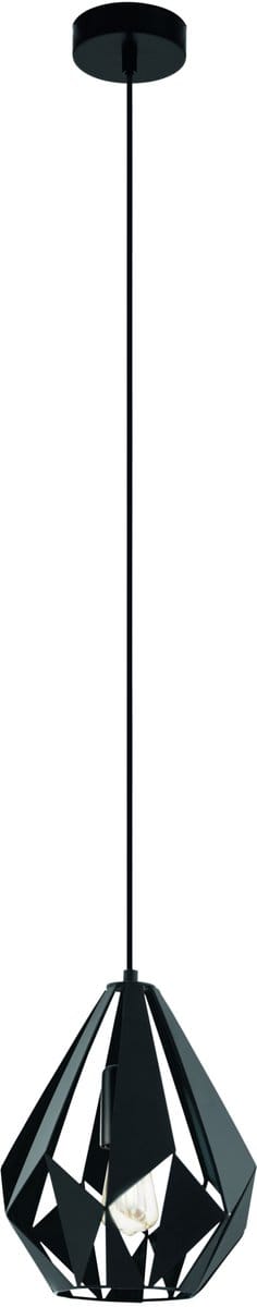 EGLO Carlton 5 Hanglamp - E27 - Ø 20,5 cm - Zwart