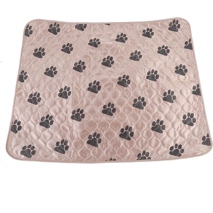 Tapis d'urine réutilisable et imperméable pour chien et chat beige