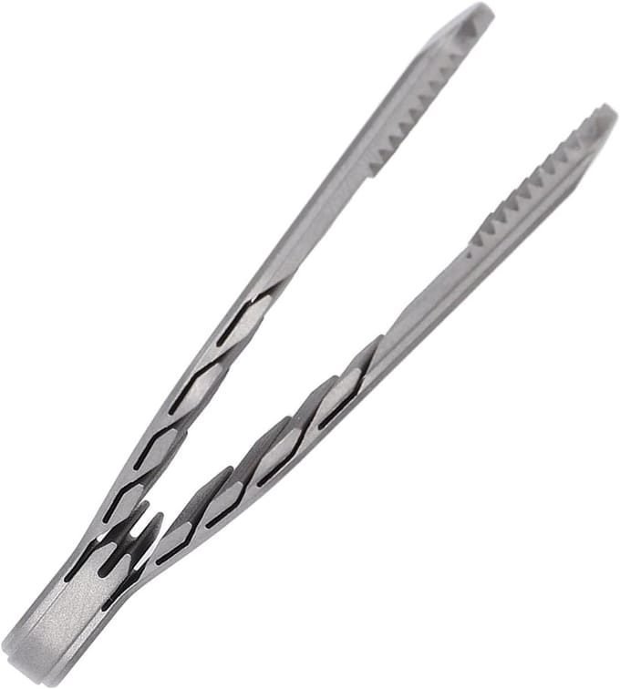 Mini Pincet - Sleutelhanger Tool - Kleine Objecten Pakken - Duurzame Ti-legering - Compact Formaat - Metaal