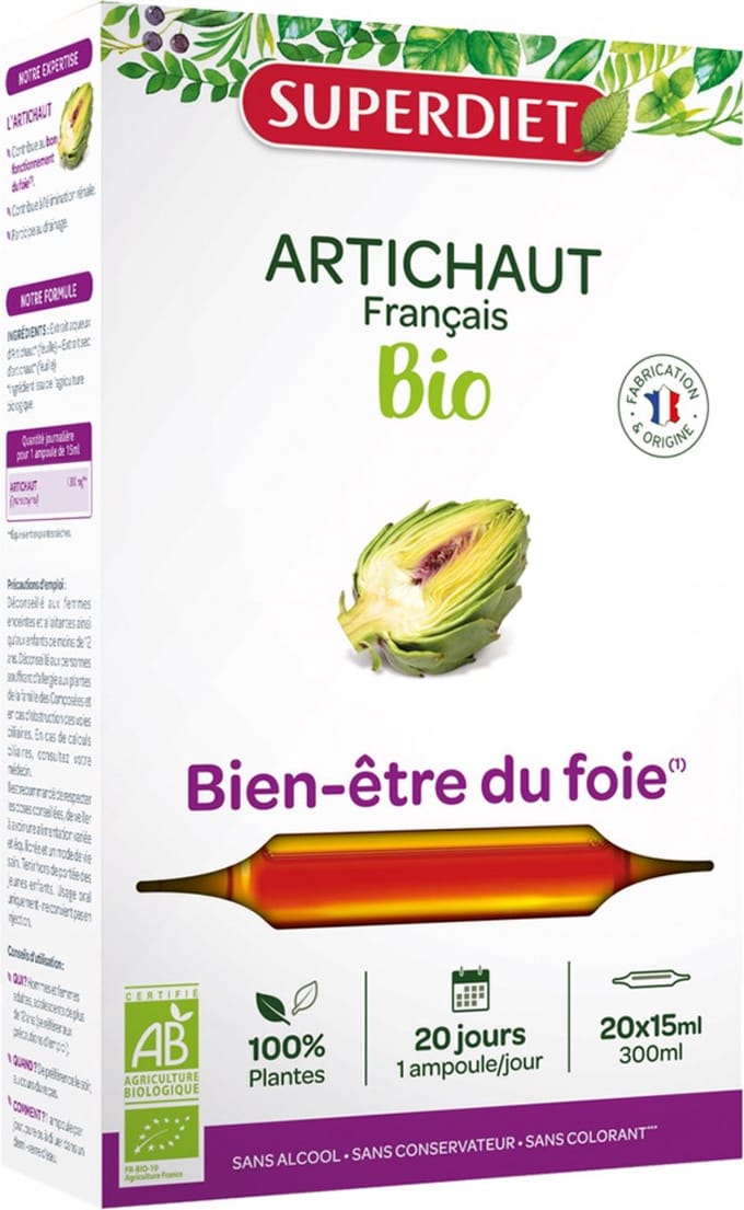Superdiet Artisjok Bio 20 Flesjes