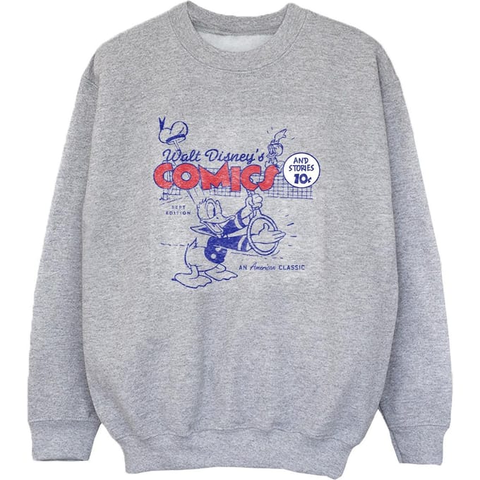 Disney Jongens Donald Duck Comics Sweatshirt (Sportgrijs)