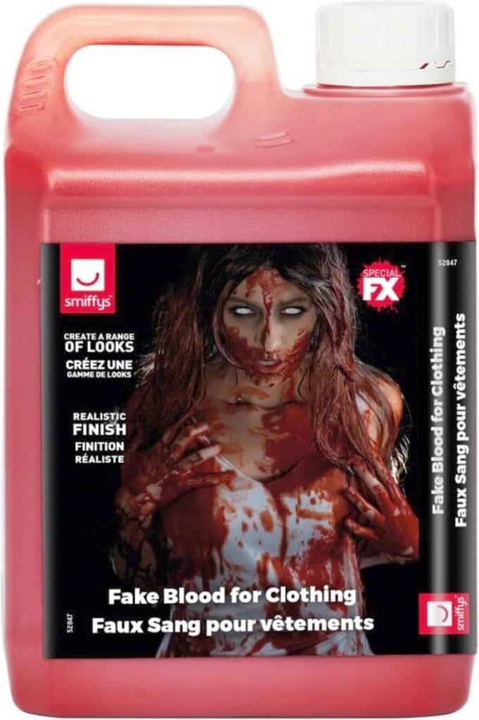Smiffys - For Clothing - 2 liter Textielverf - Rood