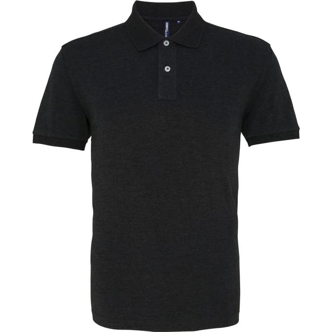 Asquith & Fox Heren Poloshirt met korte mouwen (Zwarte Heide)